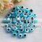 Wholesale Price 7*10mm Colorful Oblate Round Evil Eye Beads 11 Different Colors For Choose