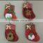 2016 Christmas Decor 35cm Sock Stocking in Stock China Wholesale