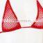 woman sexy hot fishnet bra and g-string set