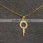 Hotselling Necklace Set Gold Tone Stainless Steel Necklace Earrings Set