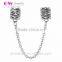 Vintage Silver Safety Chain 925 Sterling Silver Charm European Hot Sale Safety Chain for Woman Bracelet A003