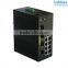 high performance 4x1000M FX(SFP Slot) to 8x10/100MBase TX Industrial PoE Ethernet Switch Broadcom program