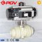 pph pneumatic ball valve union with air filer relief pressure valve