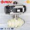 Double acting PPH plastic pneumatic ball valve dn40