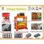QTJ4-40 vibration motor concrete hollow,paver and curb stone block machine video