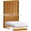 the most popular folding horizontal wall bed with sofa and bookshelf mechanism
