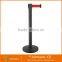 advertising flat base retractable belt queue barrier stantion