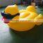 254Cm Giant Pool float Inflatable Yellow Duck with Glasses pvc Swimming Pool Toy in Factory stock