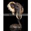 2015 chinese factory custom made handmade carved hot new products animals head statue of elephant head statue