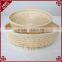 Graceful weaved round PP rattan bread basket for wholesale
