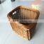 Gog,pet,rabbit natural wicker bicycle front basket