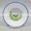 Round cheap factory 100% melamine kids children dinner bowl with customized printing