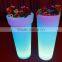 China Manufactuer colorful Unique design round clear plastic ice buckets wholesale