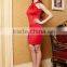 STELISY 2015 latest ladies sexy evening dress,sleeveless red party dresses