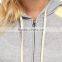 Regular Fit Hoodie Fashionable Blocked Stripes Shoulders Cut&sew Hoodies
