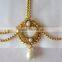 MATHAPATTI MAANG TIKA GOLD PLATED POLKI pearl
