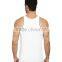 Mens plain white custom gym singlets for mens