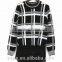 Fashion Design Sweater With Lace Hem