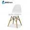 2016 low price modern dining room plastic chair with low back , fancy wholesale white beach LS-4001