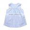 Frock design swing vest dresses pictures summer denim blue cotton baby dress girls