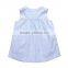 Frock Design Swing Vest Dresses Pictures Summer Denim Blue Cotton Baby Dress Girls
