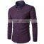 Latest design dress contrast collar and cuff paisley cotton men shirt
