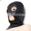 Disclose Mouth Eyes Leather Mask Bondage hood adult games slave cosplay head Harness restraints headgear fetish wear