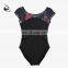 117141042 Printing Half Sleeve Leak Back Ballet Leotards
