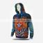 customise full zipper hoodies/crop all over overprint hoodies