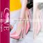 Plus Size Korean Ladies Sandals Photos Pink Gold Character Shoes Cheap low heel shoes Ladies Sandals Shoes Women