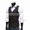 Hot Sale Fashion Polyester Material V-Neck Waistcoat Slim Vest Body Suit for Men