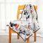 custom cartoon foldable polar fleece blanket for promotion