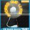 Summer promotion advertise soft pvc wing with led light message mini usb fan 12v