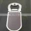 Top Selling Customized hot style blank bottle opener keychain/keyring laser logo, printing QR code bottle opener
