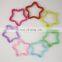 Muliti Colors Star Shaped Split Keychain