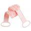 Loofah Bath Brush Exfoliating Back Strap Body Scrubber Brush Sponge Silicone Shower Massage Scrubber