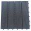 cheap price chocolate and reddish brown hollow decking 300 x 300 wood fiber+HDPE engineered flooring WPC DIY interlock deck tile