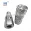 pressure relief flat face carbon steel 1/2 inch ISO 16028 hydraulic quick connect couplers for skid steer loader