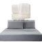 Soft King Size Waterproof Microfiber 200TC Solid Color Hotel Sateen Bed Sheet Set