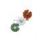 X1631/ Colorful summer popular boutique flower girls hair clips fresh candy color daisy hairpins