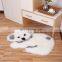 Rawhouse hot new style customized lovely animal shape design nordic multicolor faux fur area rugs for floor