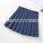 Plaid pleated girls spring skirt 2020 new ins super fire  a-line skirt high waist short skirt pants