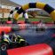 inflatable race track team building 12m for quad bikes race