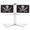 Flag Pole Mount for Motorcycle Luggage Rack Hard Stretched Saddle flag For Harley Touring Electra Road Glide King