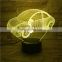 Cute LED Acrylic car 3D Night Light USB Desk Table Lamp For Baby Sleeping Mood Visual Lights Gifts