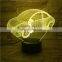 Kids Multicolor Change Illusion 3D Visual Led Night Light
