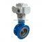 pn10 Triple eccentric hard seal motorized gear driven butterfly valve