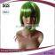 cheap short green and black carnival bob cut party wigs