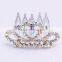 Mini Crystal Clean Transparent Rhinestone Princess Tiaras Crown Hair Comb 5 Teeth Combs Girl Party Hair Accessories