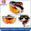 Patented custom cheap price ski goggles 2016 elastic straps polarized revo lens skiing paintball